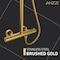 Anzzi Heavy Rainfall Stainless Steel Shower Bar with Hand Sprayer in Brushed Gold SH-AZ101BG - alternate 6